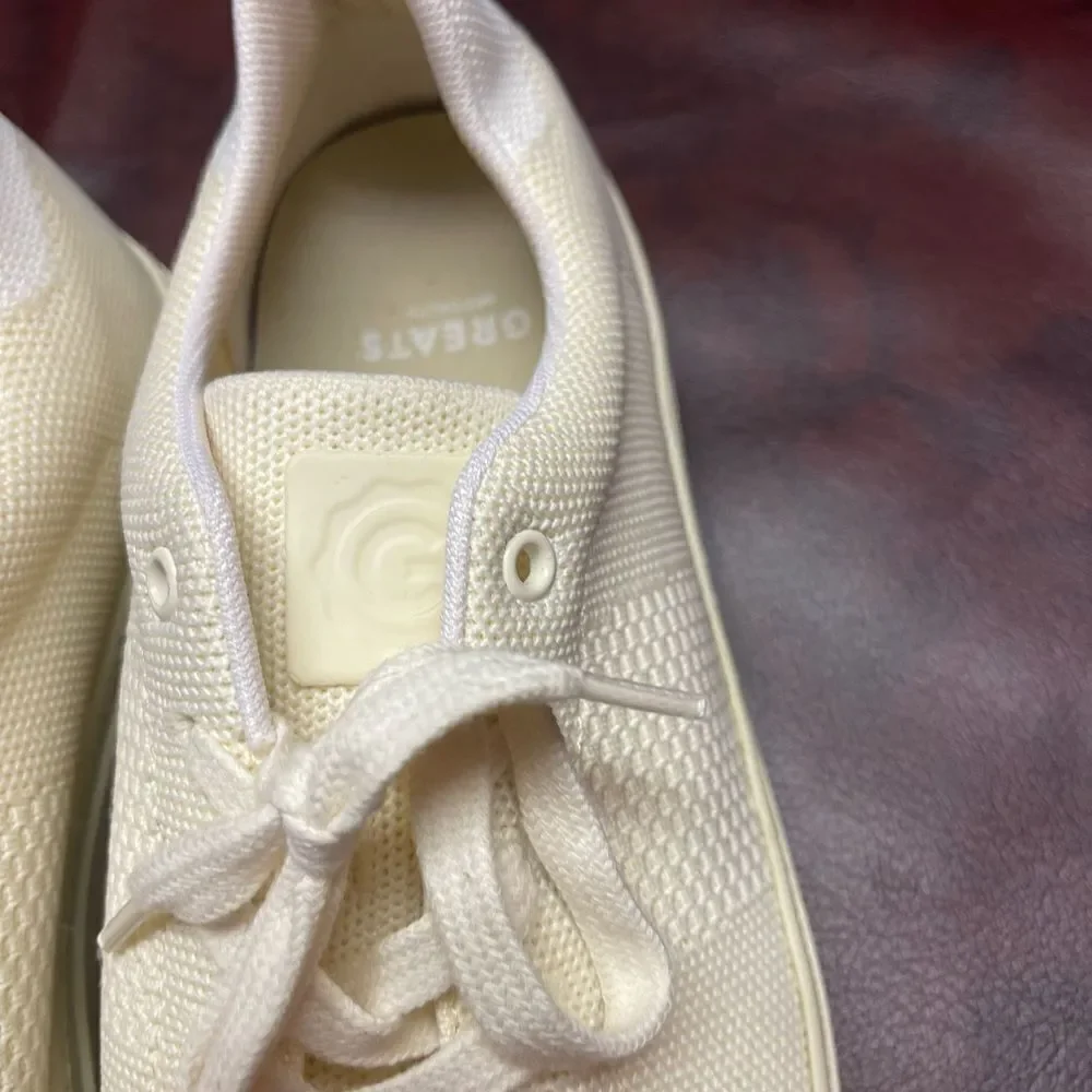 GREATS royal knit sneakers off white size 10‎